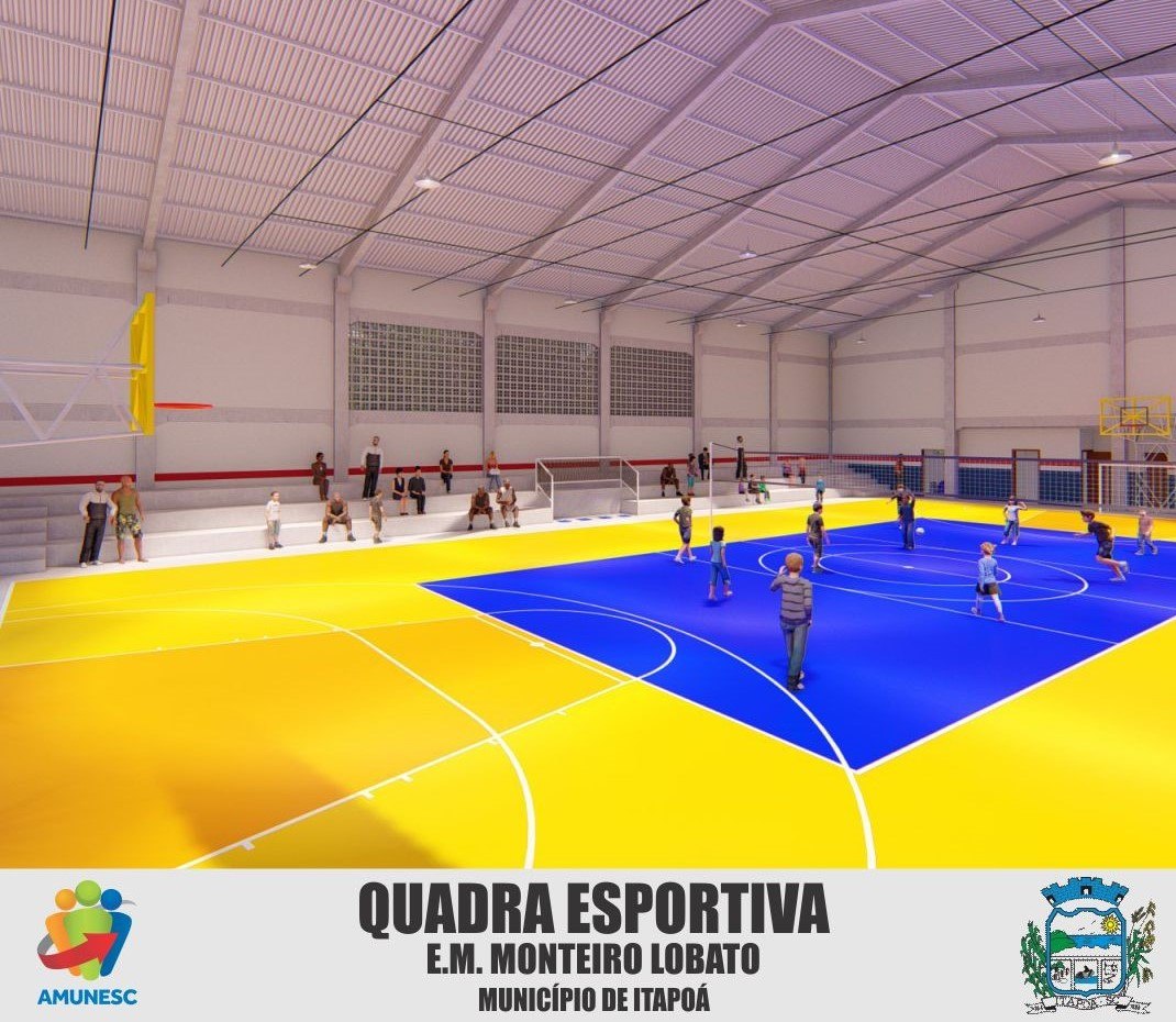 Read more about the article Projeto de quadra esportiva é entregue pela Amunesc à Prefeitura de Itapoá