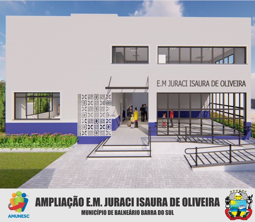 Read more about the article Prefeitura de Barra do Sul recebe da Amunesc anteprojeto arquitetônico de ampliação de Escola Municipal