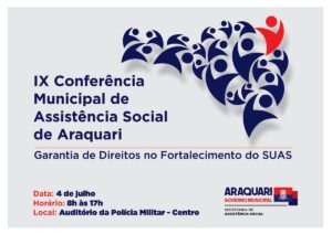 Read more about the article 9º Conferência Municipal de Assistência Social será dia 4 de julho