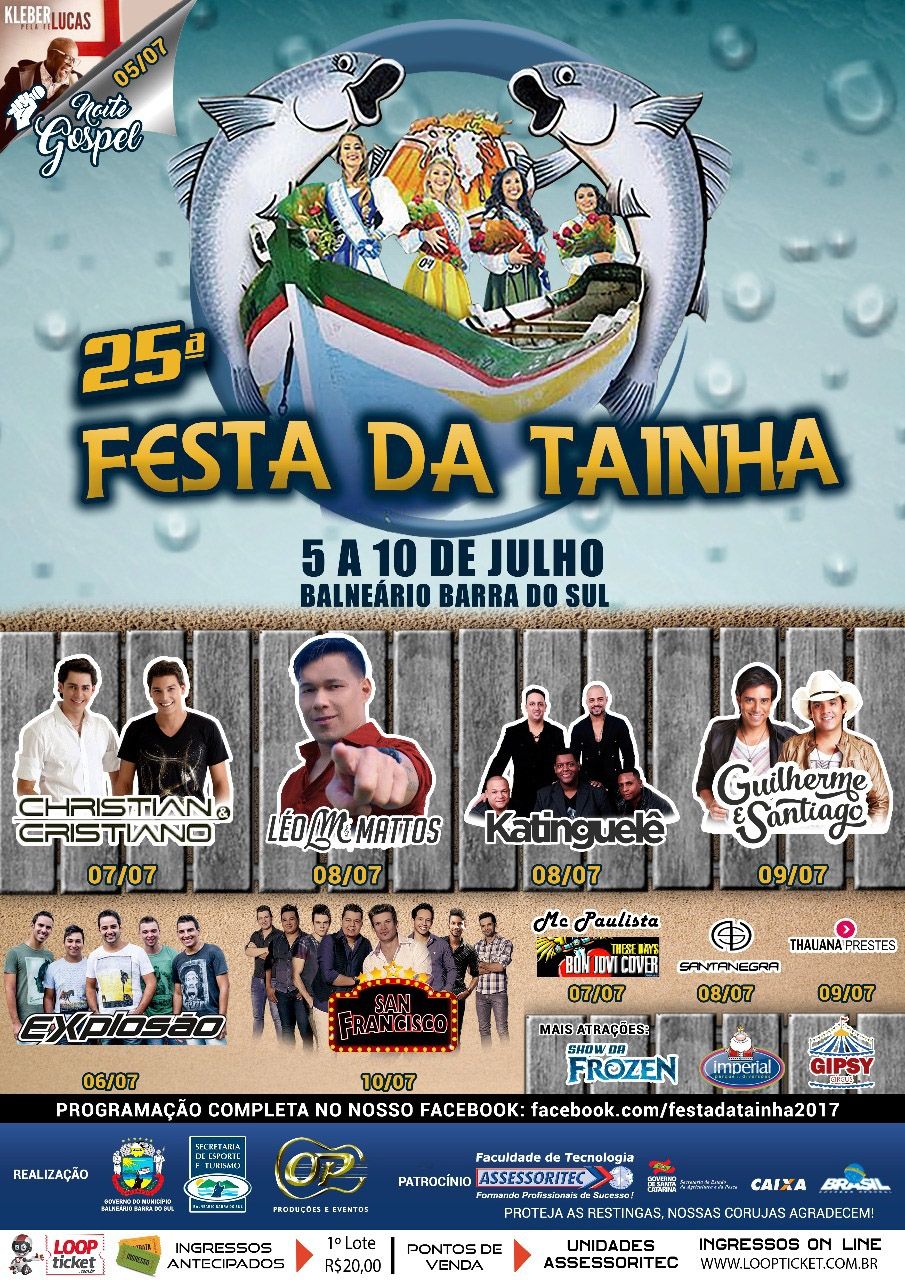 You are currently viewing Programação 25ª Festa da Tainha