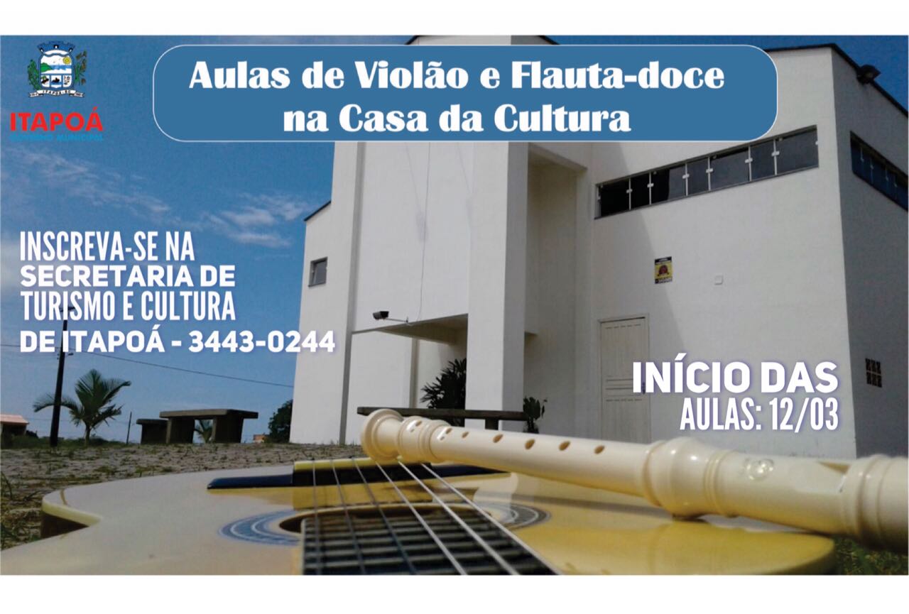 Read more about the article Aulas Gratuitas de VIOLÃO e FLAUTA-DOCE