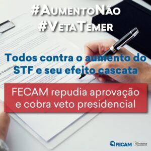 Read more about the article Aumento do STF: FECAM cobra veto presidencial e mobiliza municipalistas