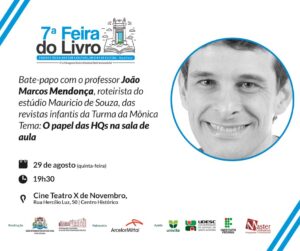 Read more about the article Inscrições abertas para oficina de desenho com roteirista da Turma da Mônica na Feira do Livro